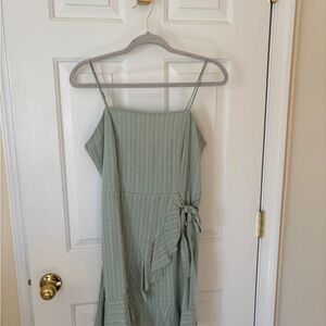 Altar'd State Sage Green Mini Dress